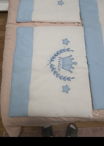 Mavi Nakışlı Çocuk Uyku Seti - Görsel 4