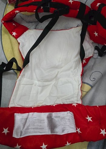 Yıldız Desenli Kırmızı Bebek Taşıyıcı - Görsel 5