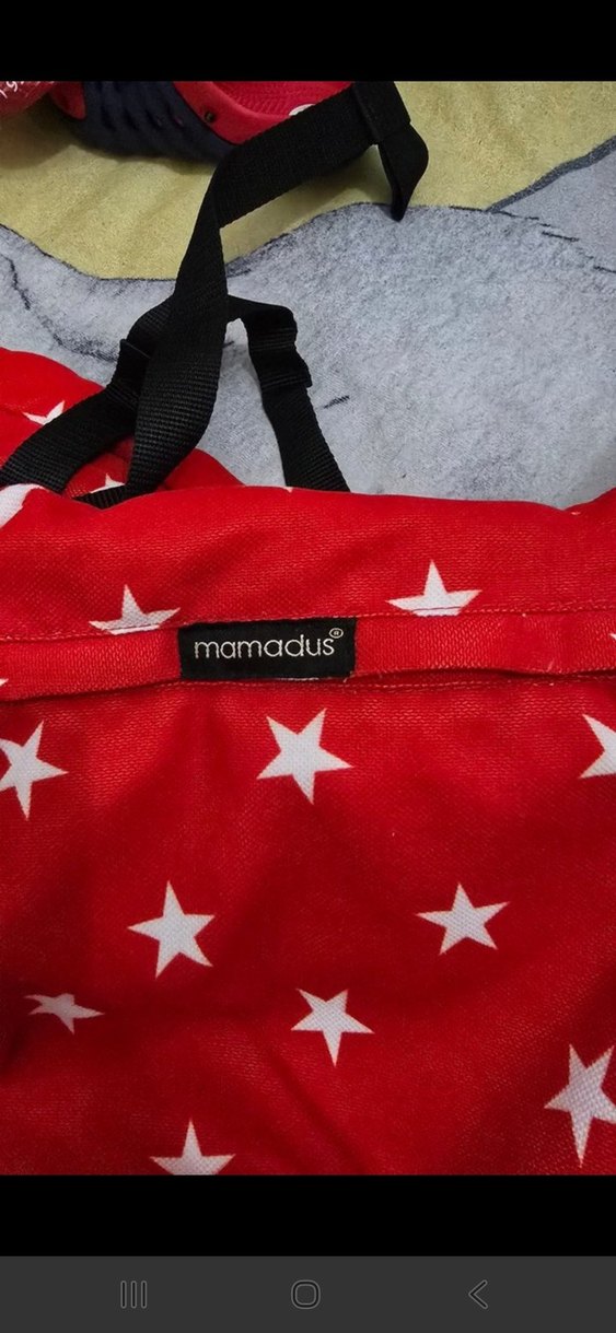 Yıldız Desenli Kırmızı Bebek Taşıyıcı - Görsel 2