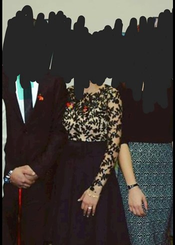 Siyah Uzun Kollu Mini Elbise - Görsel 6