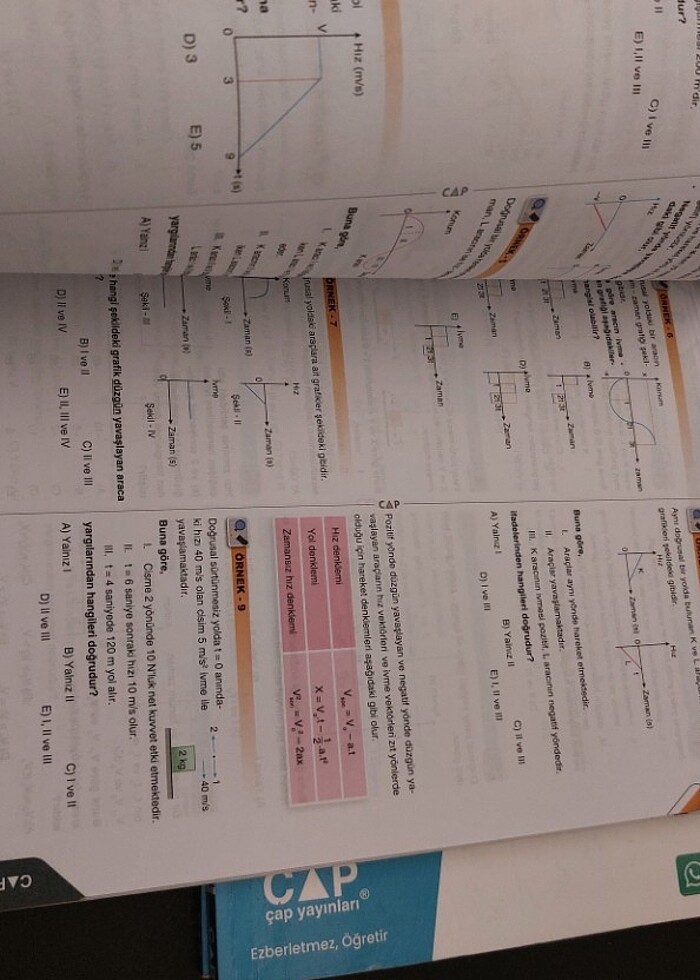 YKS AYT FİZİK Çap yayınları set - Görsel 3