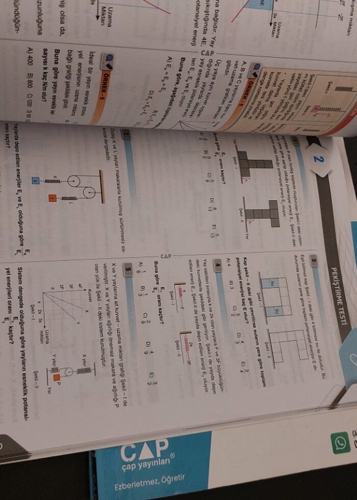 YKS AYT FİZİK Çap yayınları set - Görsel 4