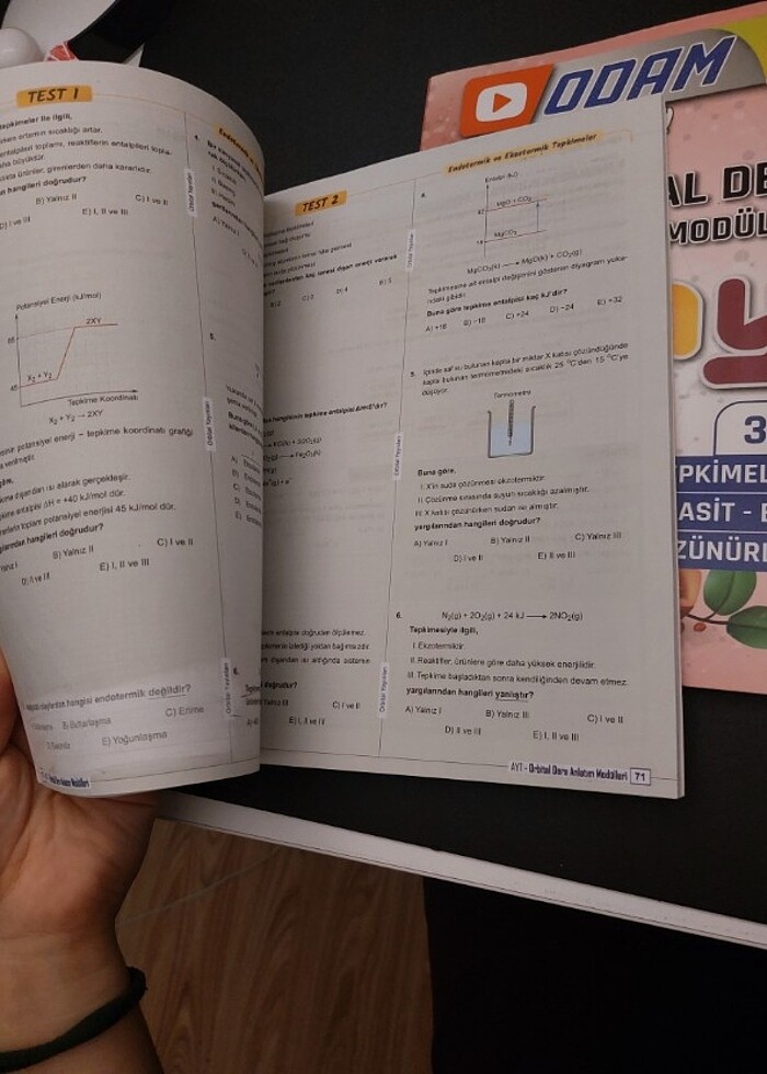 YKS AYT KİMYA Orbital yayınları set - Görsel 5