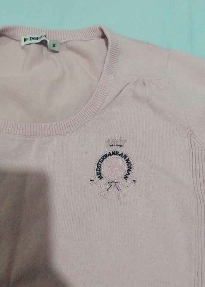 Defacto pembe süveter  - Görsel 3