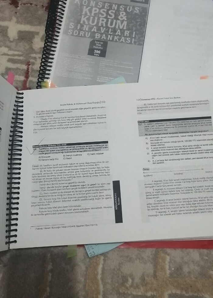 Konsensus hukuk tüm çıkmışlar  (1 fasikülde 2 ders var)  - Görsel 4