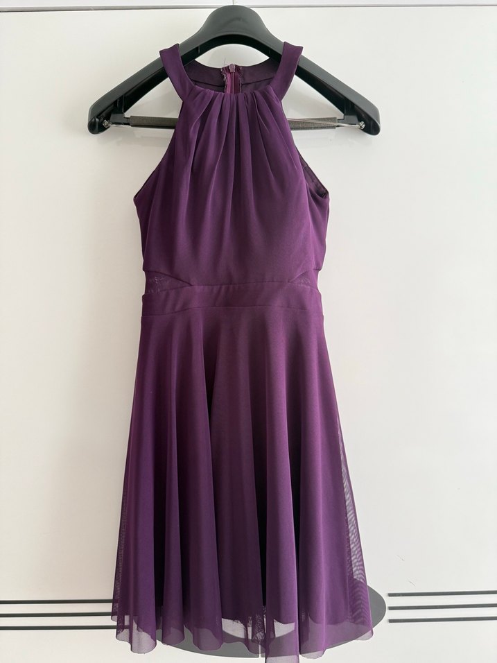 Mor kısa abiye - Görsel 2