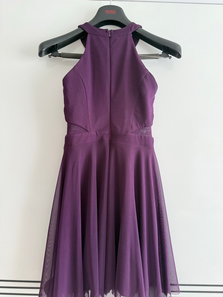 Mor kısa abiye - Görsel 3