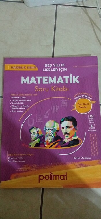 Polimat yayınları hazırlık sınıfı matematik test kitabı 