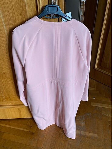 xl Beden pembe Renk ZARA ETİKETLİ KALİN CEKET