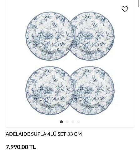 Mudo Concept Adelaide mudo mavi sunum tabağı