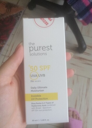 The Purest Solutions 50 SPF Korumalı Nemlendirici 