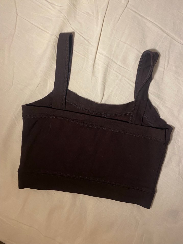 crop top acı kahverengi - Görsel 2