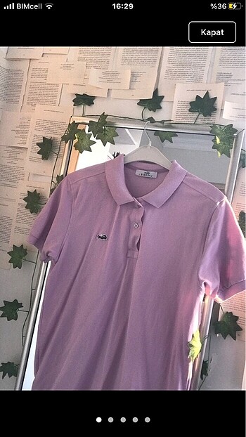 pembe polo yaka