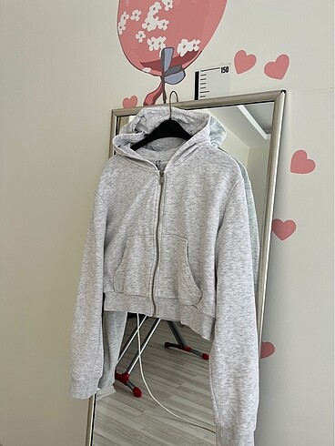 Ceket hırka H&M hırka crop hırka kapşonlu ceket hırka crop sweat