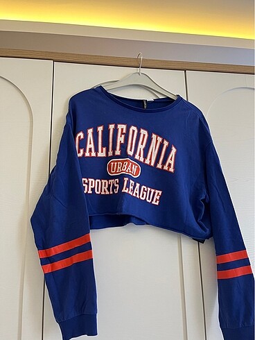H&M Crop sweatshirt mini üst
