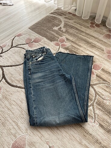 Boru paça pantolon kot pantolon mom jean bol paça jean