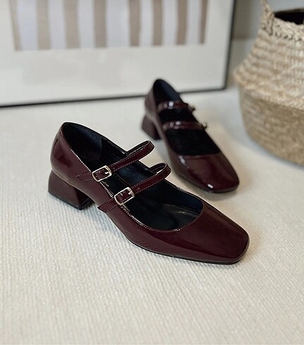 Zara KADIN RUGAN BORDO BABET AYAKKABI