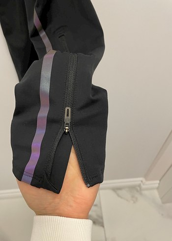 Siyah erkek Spor Tayt Velcro Detaylı - Görsel 7