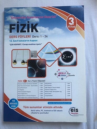 Eis yayınları Ayt Fizik ders föyü
