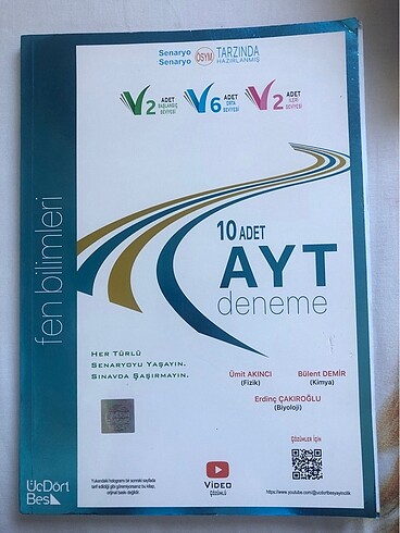 ÜçDörtBeş Ayt Fen Denemesi 10?lu