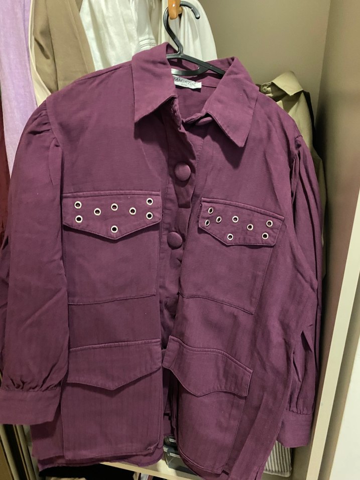 Mor ceket - Görsel 4