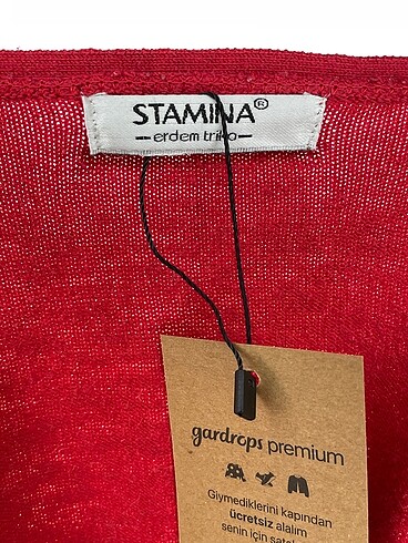 universal Beden kırmızı Renk Stamina Hırka %70 İndirimli.