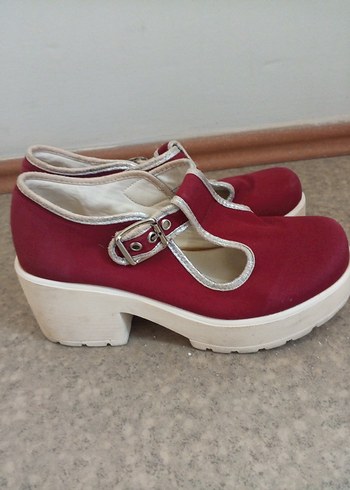 American Vintage Fuşya Platform Topuklu Kadın Ayakkabı
