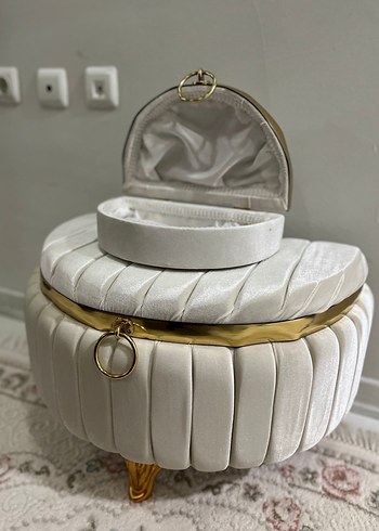 Beyaz Kadife Sandık Seti - Görsel 2