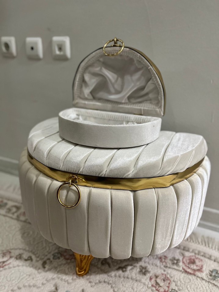 Beyaz Kadife Sandık Seti - Görsel 2