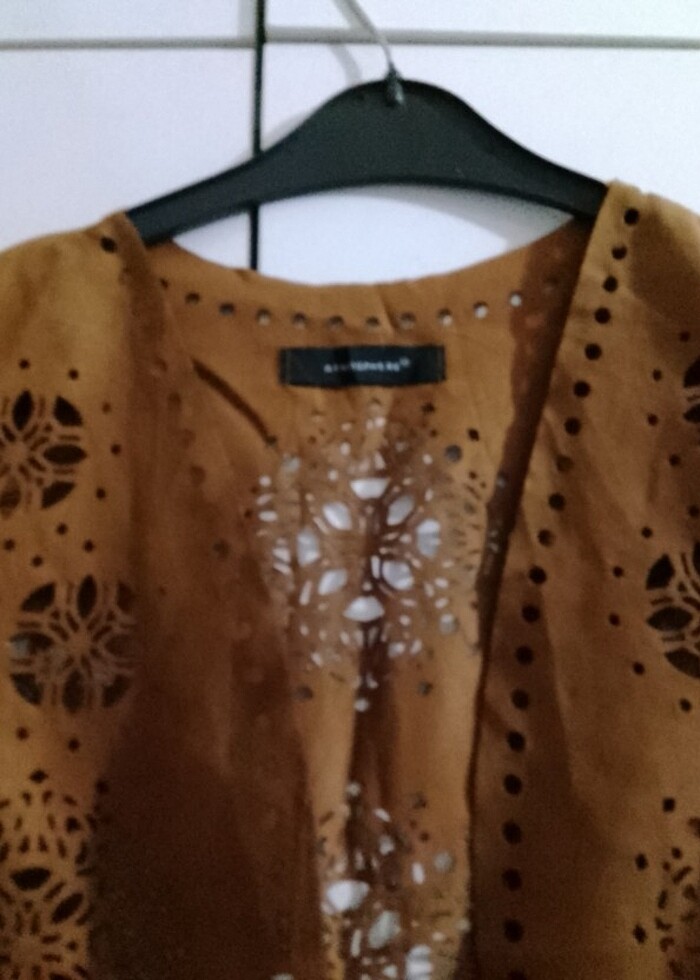 Bayan püsküllü yelek  - Görsel 2