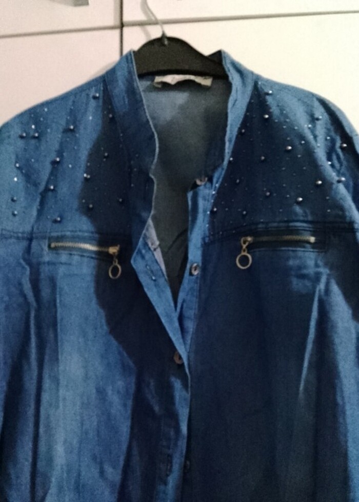 Bayan tunik kot - Görsel 2