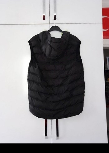 Fermuarlı Siyah Erkek Kapüşonlu Yelek - Görsel 4