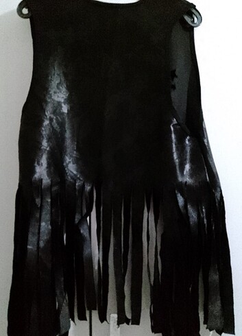 Bayan püsküllü yelek - Görsel 3