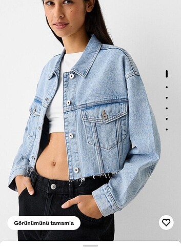 Bershka crop kot ceket