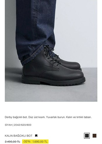 Erkek Siyah Bot - Görsel 3