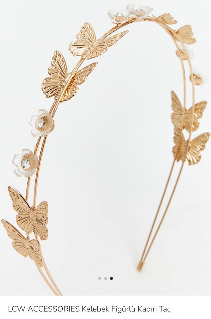 Lcw kelebek figürlü kadın taç - Görsel 3