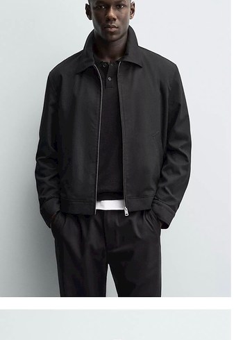 Zara Siyah Erkek Regular Fit Ceket - Görsel 4