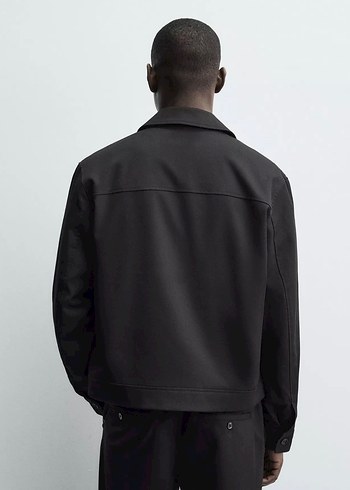 Zara Siyah Erkek Regular Fit Ceket - Görsel 2