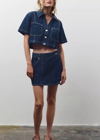 Zara Denim Gömlek - Görsel 3