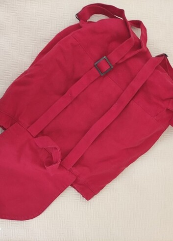 Diğer Kırmızı bez sırt çantası