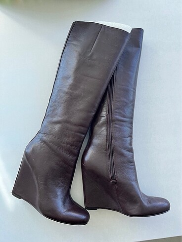 37 Beden Nine west kadin yeni deri dolgu topuk cizme