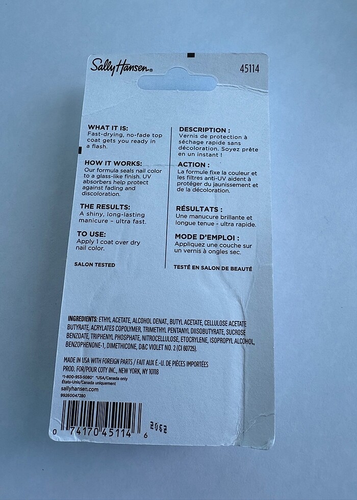 Sally hansen oje kurutucu - Görsel 3