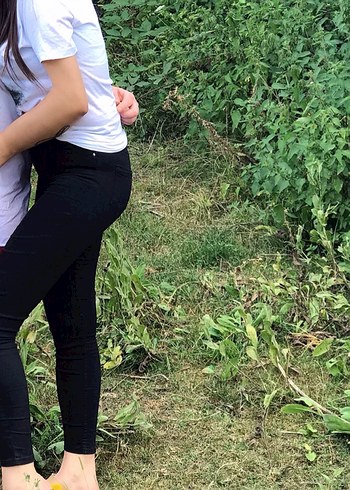 Diğer Siyah Yuksek Bel Dar Paca Pantolon