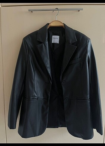 Bershka deri blazer