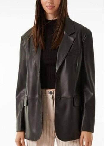 Bershka Bershka deri blazer