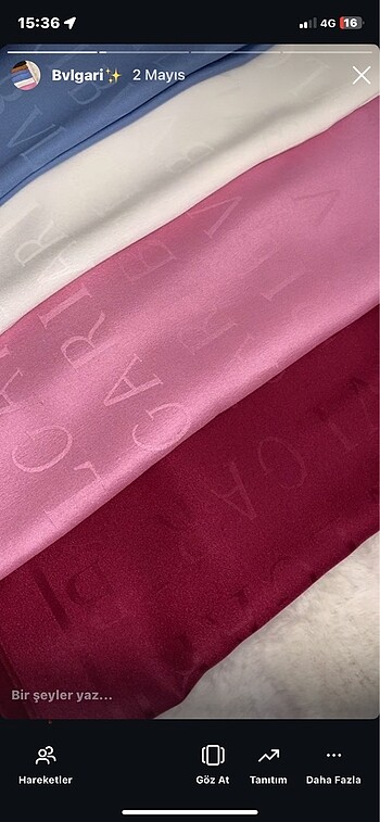  Beden Bvlgari Pembe Şal