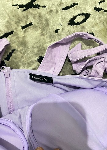 Trendyol & Milla Mor Keten Mini Strappy Büstiyer