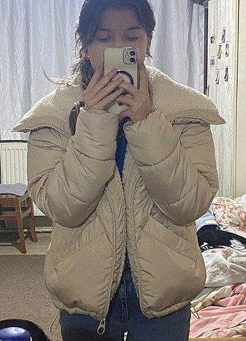 Zara Yünlü şişme mont 