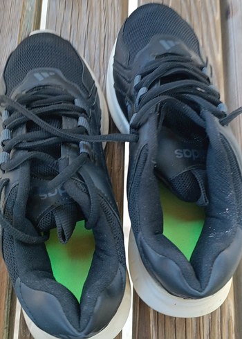 Siyah Erkek Spor Ayakkabı Bağcıkları - Görsel 3