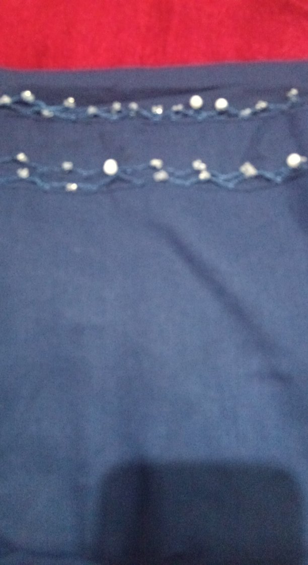 Boncuk Detaylı Lacivert Kadın Şal - Görsel 5